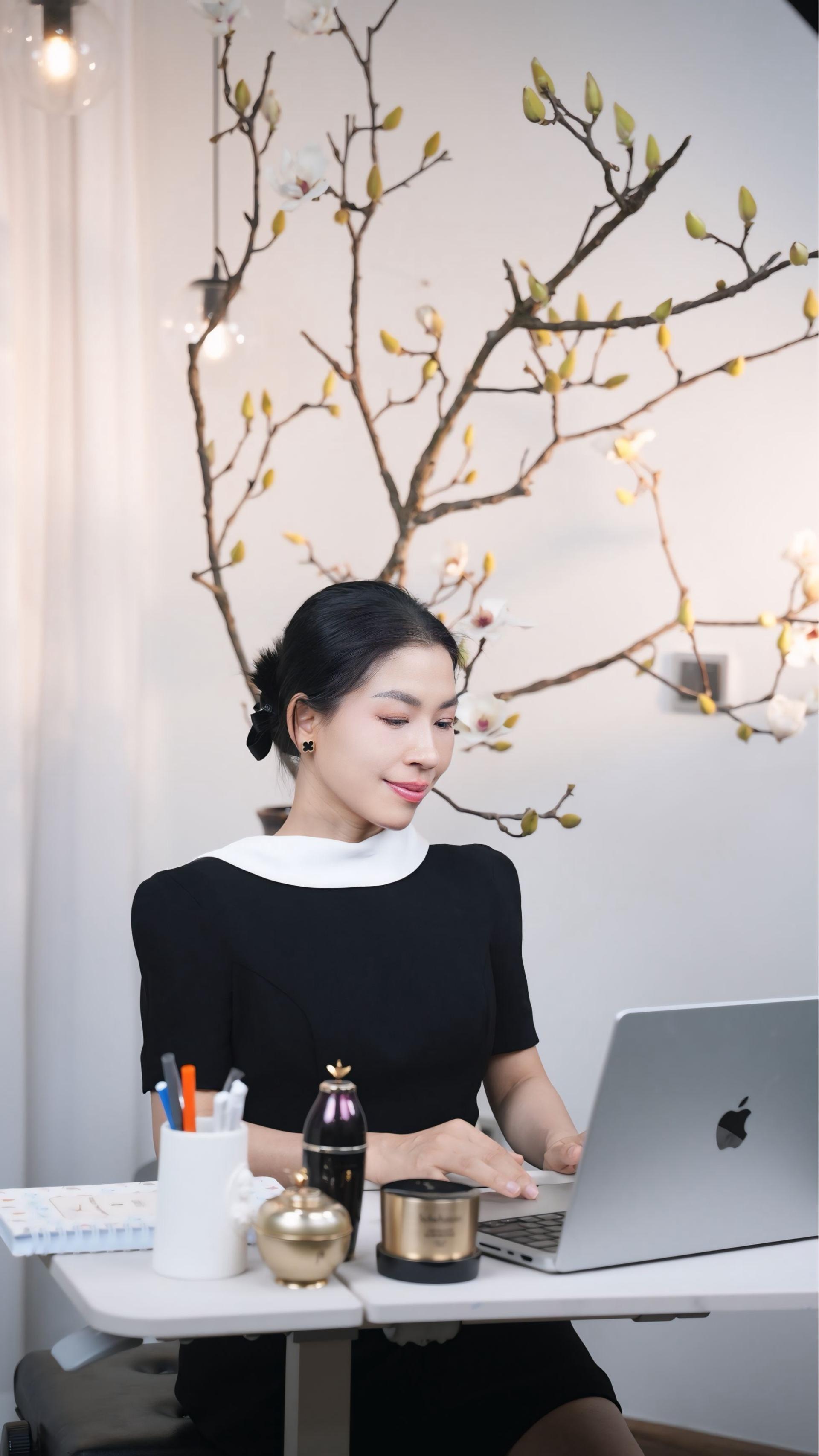 Nguyễn Thị Lan Phương tư vấn khách hàng mỹ phẩm cao cấp với phương pháp cá nhân hóa lộ trình chăm sóc